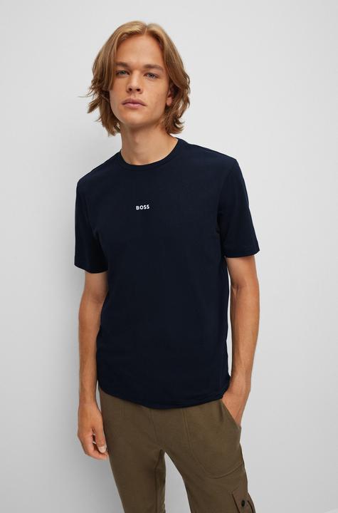 Actual product image BOSS Orange Short Sleeve TChup T-Shirt Relaxed Fit Dark Blue (XL)