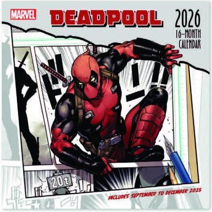 Pyramid Marvel Deadpool Square Calendar 2026 30x30 (30 x 30 cm)