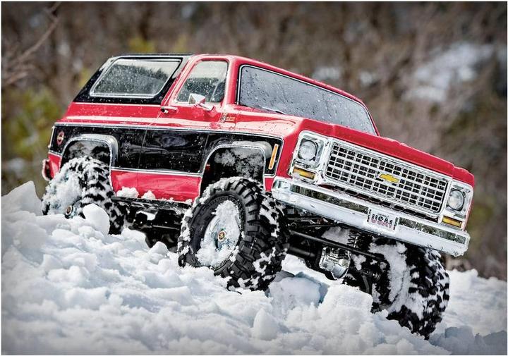 Produktbild Traxxas TRX-4 79 Chevy Blazer rot/schwarz 1/10 Crawler RTR Brushed, Clipless, ohne Akku und Ladegerä (RTR Ready-to-Run)