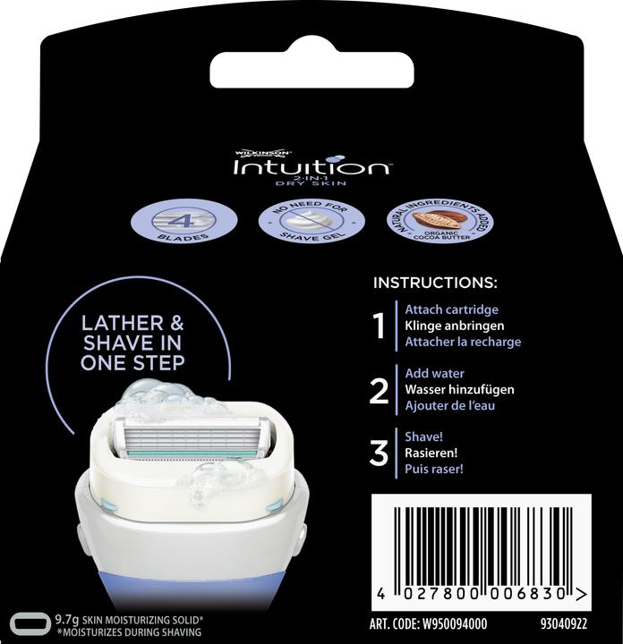 Produktbild Wilkinson Intuition Ultra Moisture For Women Razor Handle 4 Blade (3 x)