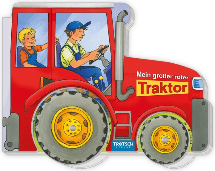 Immagine prodotto Libro di cartone Libro della ruota Il mio grande trattore rosso (Tedesco)