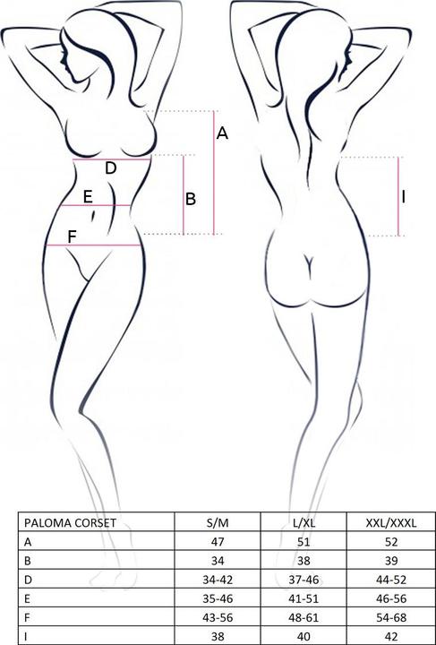 Produktbild Passion Corset "Paloma" (M, S)