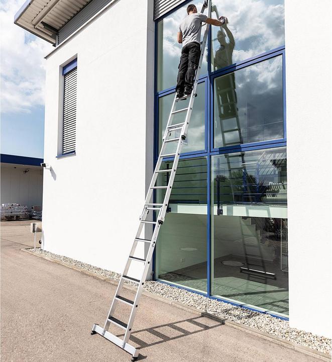 Produktbild Günzburger Stufen-Glasreinigerleiter Oberteil 7 Stufen (302 cm)