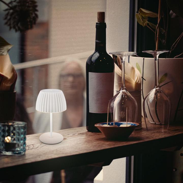 Image du produit Briloner Brilo unplugged RIFFLE AkkuTischleuchte mit Lichtkante - Weiss (200 lm)