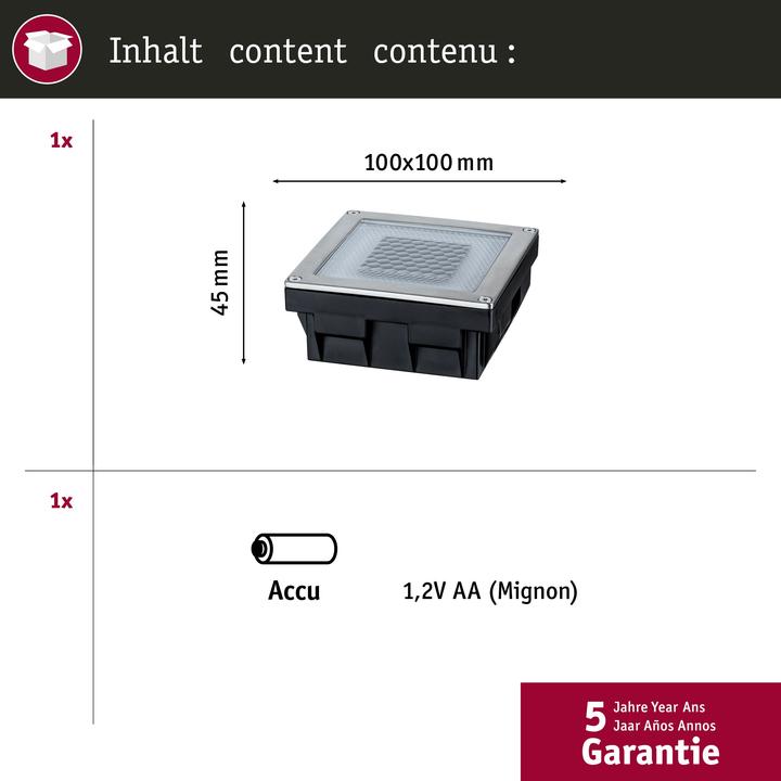 Produktbild Paulmann LED Bodeneinbauleuchte Cube (3.60 lm, IP67)