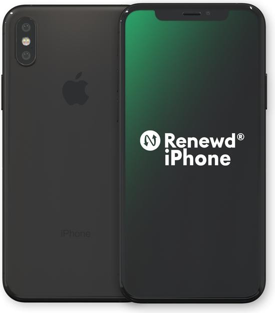 Produktbild Renewd iPhone X (64 GB, Grau/anthrazit, 5.80", 12 Mpx, Single SIM, A / Wie neu)