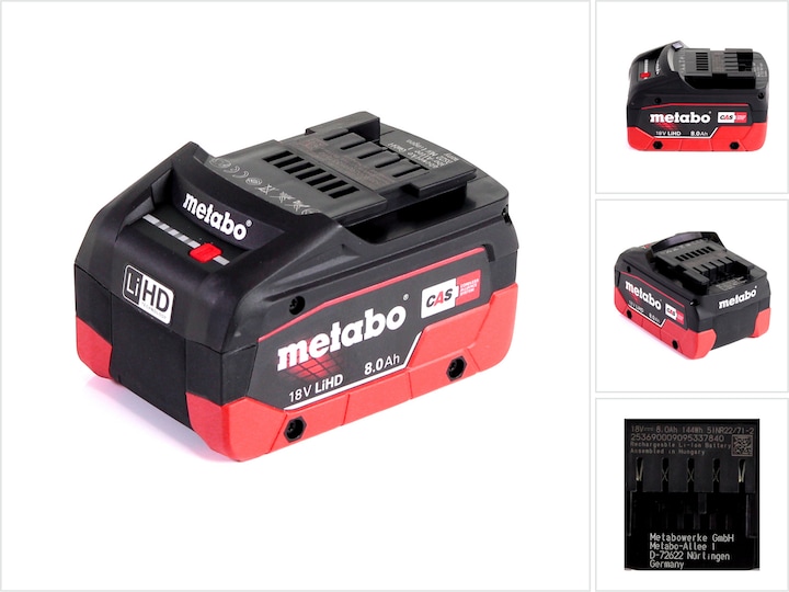 Actual product image Metabo Battery pack (18 V)