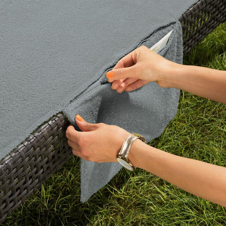 Produktbild Erwin Müller Liegetuch mit Reissverschlusstaschen 2er-Pack (70 x 200 cm)