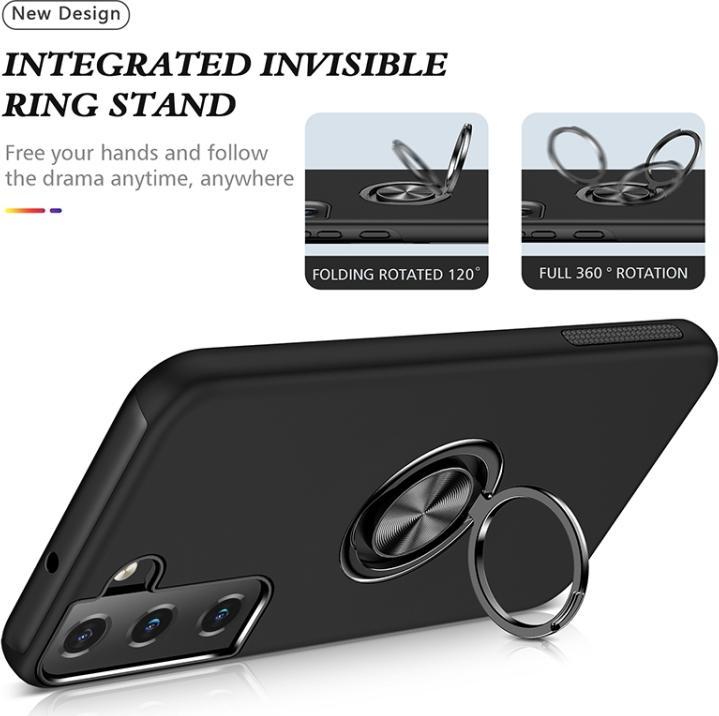 Produktbild AM-Handyzubehör Hülle mit Ring Samsung Galaxy S23 Plus - Schwarz (Samsung Galaxy S23+)