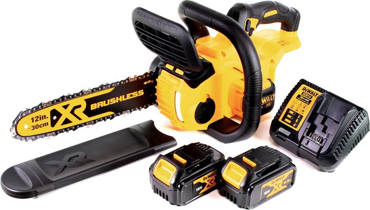 Produktbild DeWalt DCM 565 M2 Akku Kettensäge 18V + 2x Akku 4,0 Ah + Ladegerät (Akku Kettensäge)