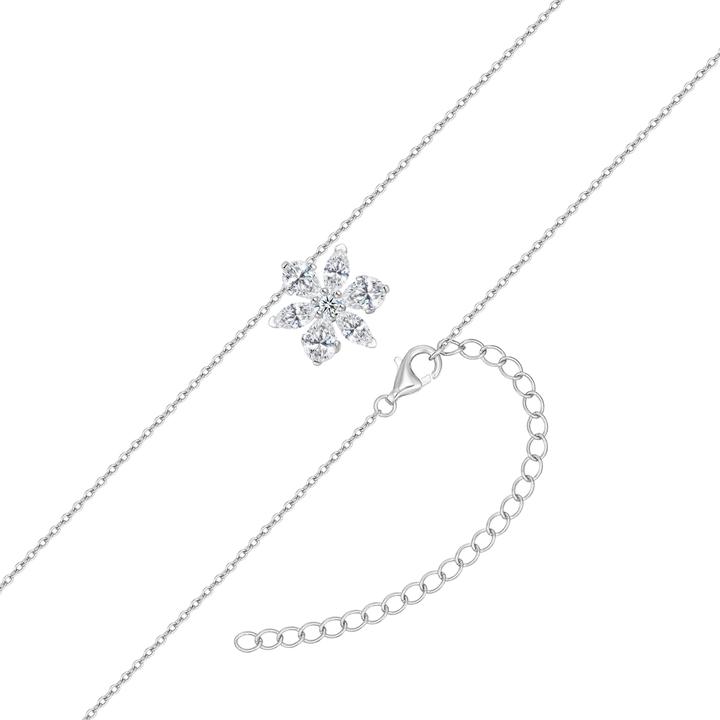 Actual product image Rafaela Donata Damen Halskette Blume - 37604 (Sterling silver rhodium-plated)