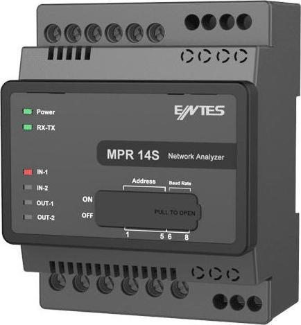 Actual product image Entes Digital DIN Rail Meter Multimeter for DIN Rail RS 485 Analog Output 2x Digital Input Di