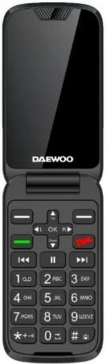 Daewoo Mobiltelefon für ältere Erwachsene DW8005 Schwarz 32 MB Single Core 2,4&rdquo QVGA (2.40", 0.30 Mpx, 4G)