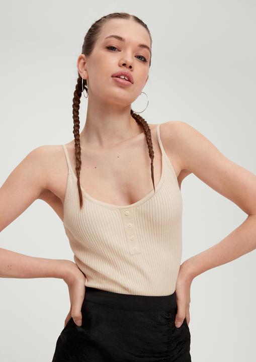 Actual product image s.Oliver Strickpullunder Crop Top aus Viskosemix (L)
