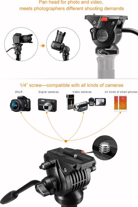 Actual product image Nest Video Monopod NT-329M H145 cm (Metal)