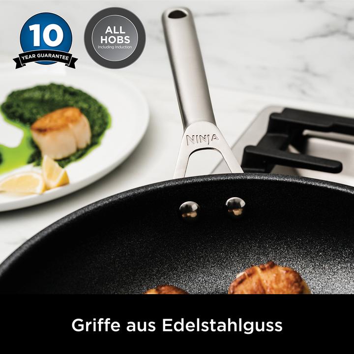 Immagine prodotto Ninja Teglia NIA da 20 cm in acciaio inox (20 cm, Padella per friggere, Acciaio inossidabile)