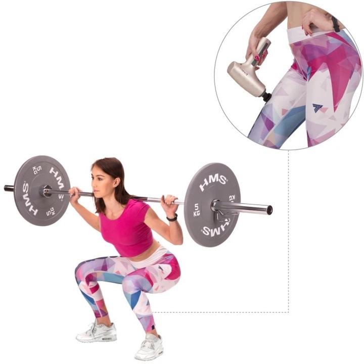 Actual product image HMS PDM3134I GOLD MASSAGE GUN (5 Steps, 240 min)