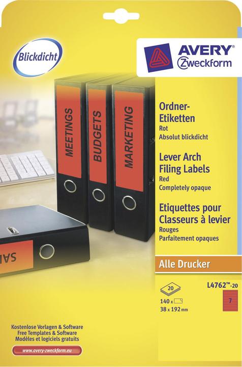 Produktbild Avery Ordner-Etiketten
