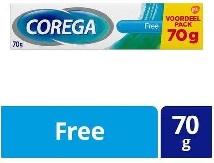 Actual product image Corega Free Adhesive Cream For Dentures 70 G