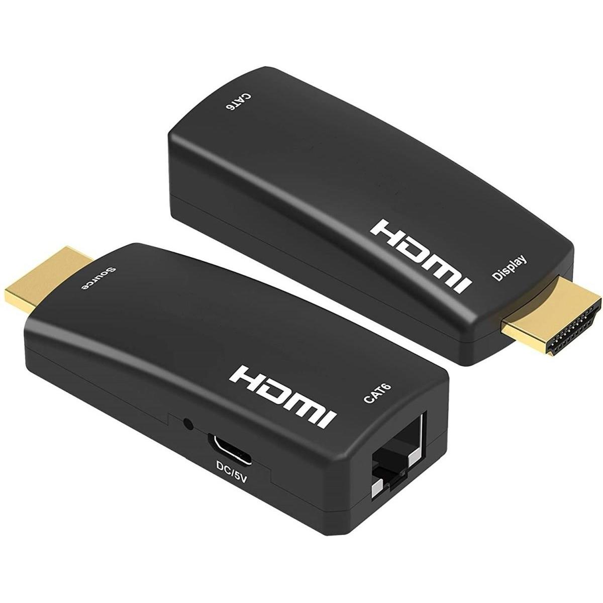 PremiumCord HDMI FULL HD 1080p extender na 50m přes jeden kabel Cat5e/6 (Estensore), Convertitore video