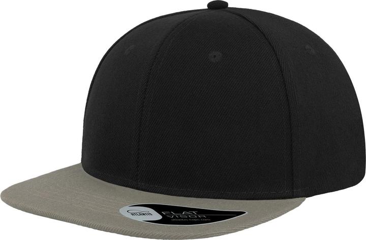 Immagine prodotto Atlantis Cappello a 6 pannelli con tinta piatta e retro a scatto (confezione da 2)