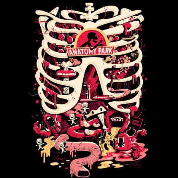 Actual product image Rick And Morty Anatomy Park TShirt (L)