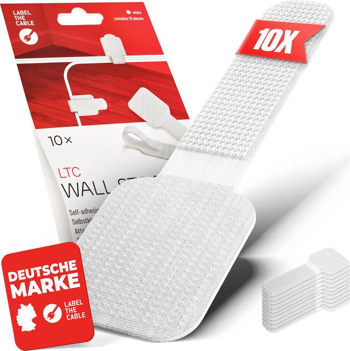 Actual product image Label-the-cable LTC Wall Velcro Cable Ties, pack of 10 (Velcro cable ties, 90 mm, 10 pcs.)