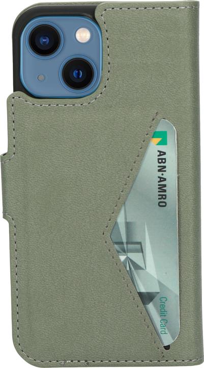Produktbild Mobiparts Classic Wallet Case Apple iPhone 13 Mini Stone Green (Apple iPhone 13 mini)