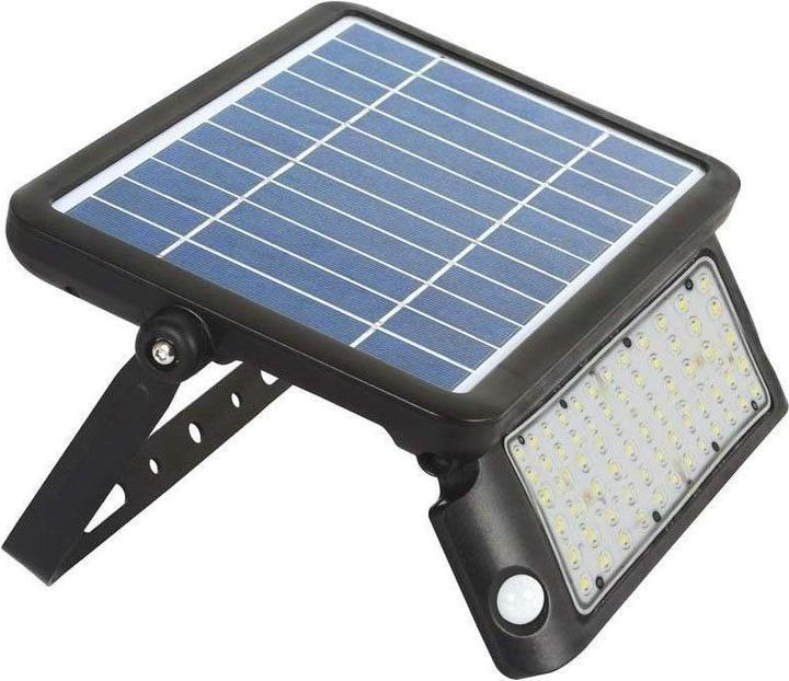 Produktbild V-TAC 10W SOLAR LED FLUTLICHT / FARBE: 4000K / GEHÄUSE: SCHWARZ (1150 lm, IP65)