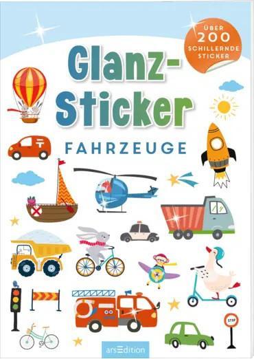 Produktbild Stickerheft glanz - Fahrzeuge (200 Sticker)