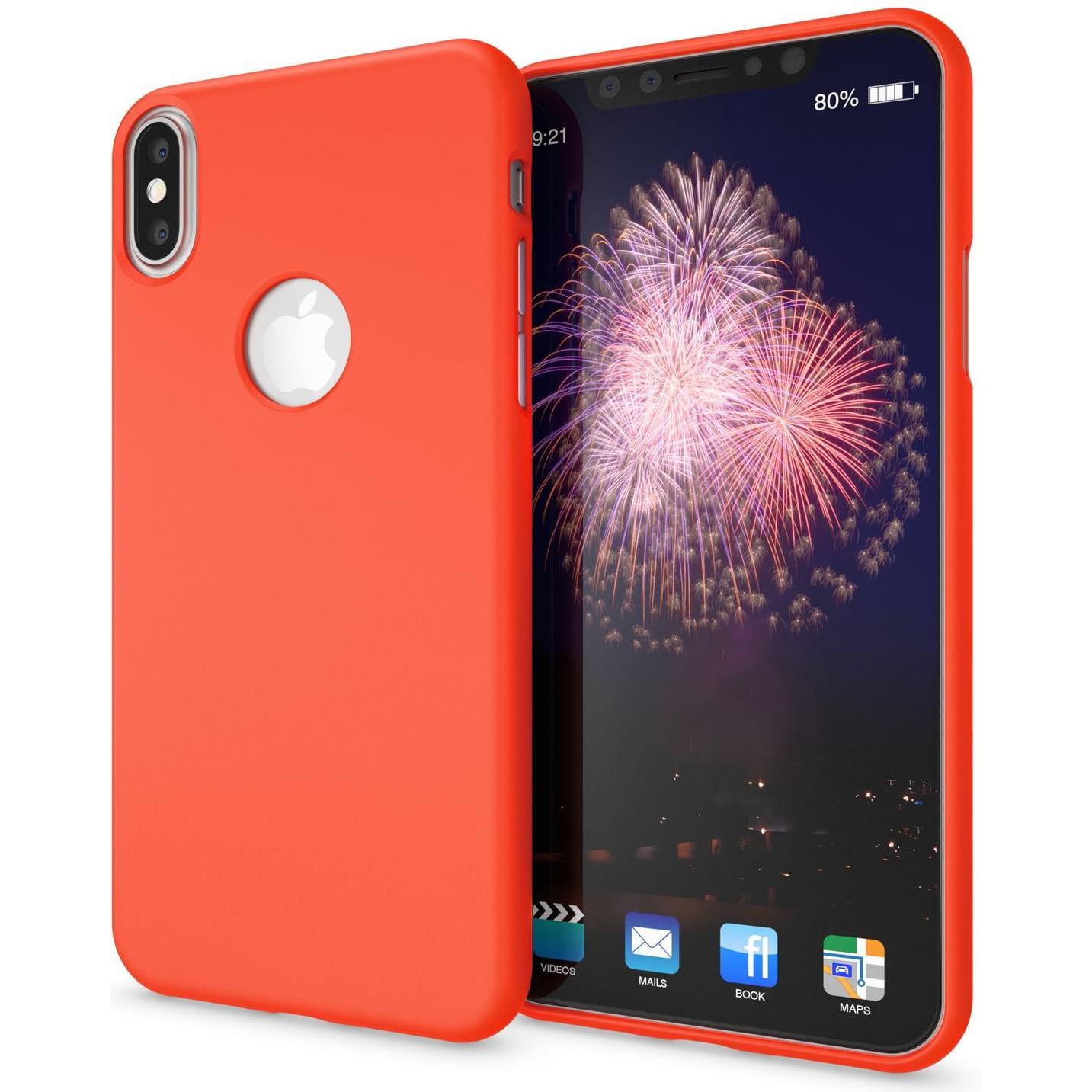 Nalia Handyhülle (Apple iPhone X), Smartphone Hülle, Orange