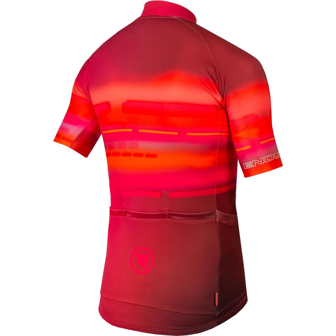 Thumbnail - Endura, Herren, Velotrikot, Virtual Texture Trikot (kurzarm) (S), Rot, S