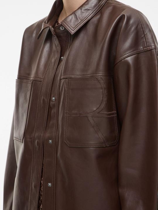 Immagine prodotto Rouge Edit Langarm Lederbluse (36)