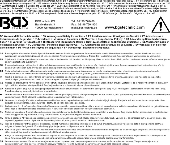 Immagine prodotto BGS Inserto speciale per bussole, aperta 10 mm (3/8") 17 mm (17 mm)