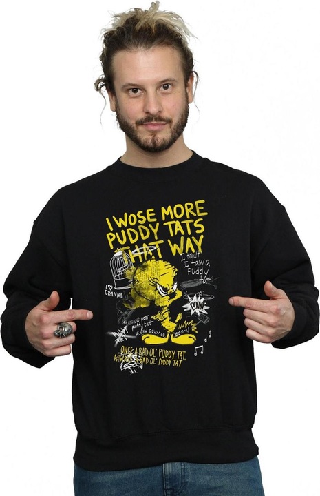 Immagine prodotto Looney Tunes Tweety Pie More Puddy Tats Felpa Uomo (3XL)