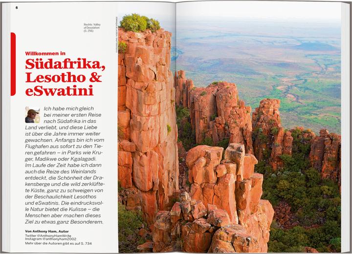 Image du produit Reiseführer Südafrika, Lesotho & eSwatini (Allemand, Anthony Ham, Ashley Harrell, James Bainbridge, Jean-Bernard Carillet, Lucy Corne, Robert Balkovich, Shawn Duthie, Simon Richmond, 2023)
