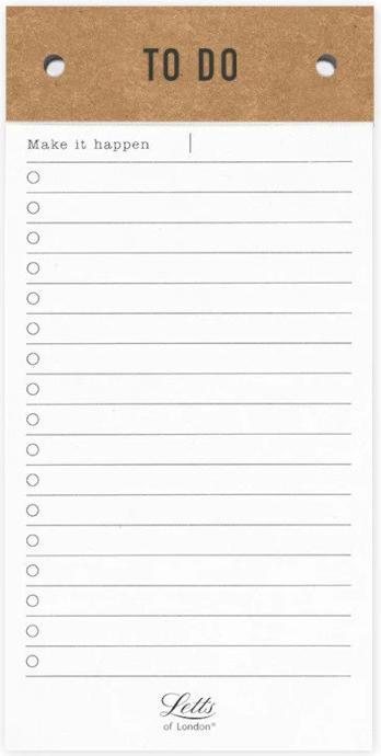 Letts Bloc-notes Conscient de faire la recharge