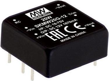 Image du produit MeanWell Modules de conversion DC/DC série SKMW20 DIP x1 Case Single Output 1 régulé