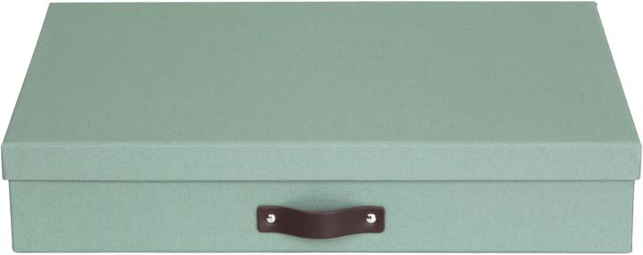 Produktbild Bigso Schachtel Leinenbezug Sverker Soft Teal (31 cm)
