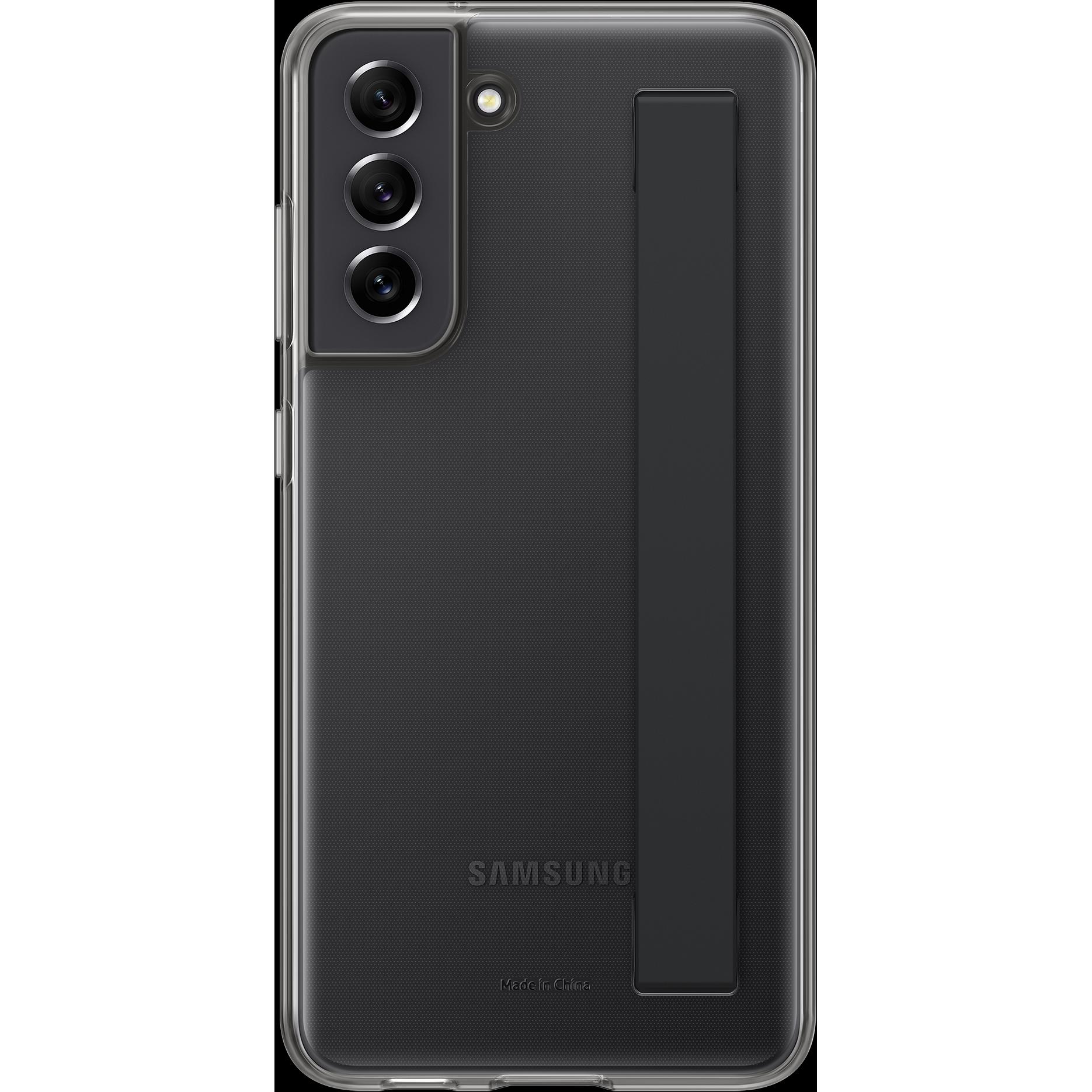 Samsung Clear Strap Cover (Samsung Galaxy S21 FE), Smartphone Hülle, Schwarz