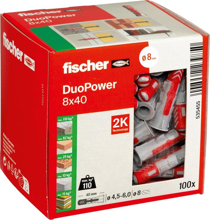 Immagine prodotto Fischer DuoPower 8x40