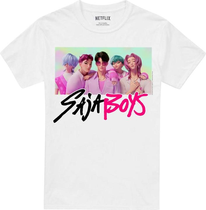 Immagine prodotto K-Pop Demon Hunters Erwachsene Saja Boys FotorahmenTShirt (XL)
