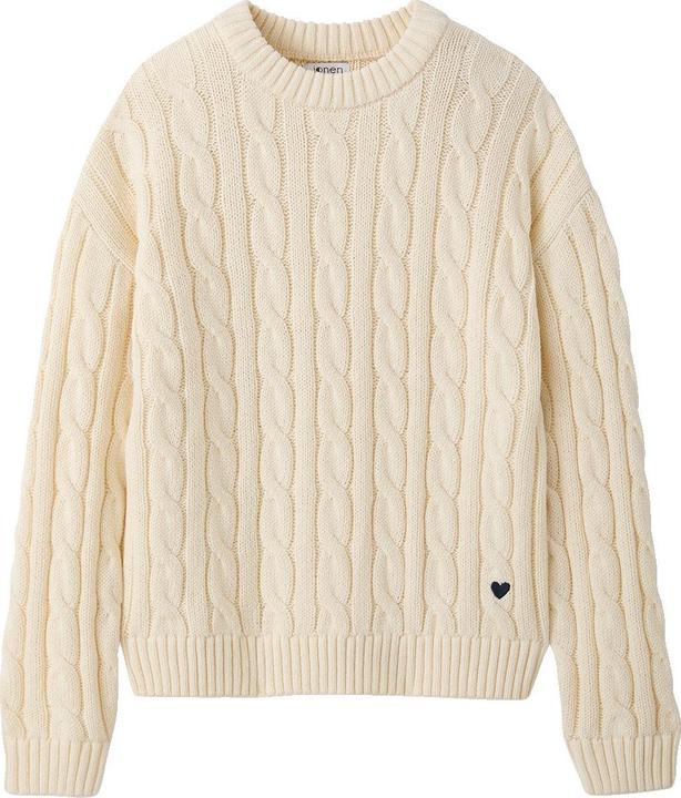 Produktbild Jonen Grobstrick-Pullover mit Herz-Stickerei Mädchen (128)