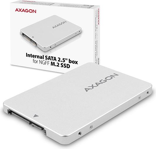 Productafbeelding Axagon RSS-M2SD-behuizing voor M.2 SATA SSD's tot 2280 - Aluminium (M.2 2280)