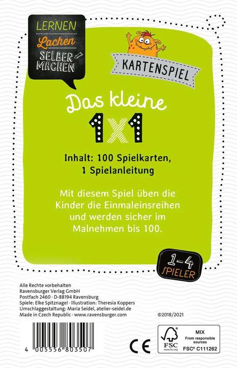 Actual product image Ravensburger The little 1x1 (German)