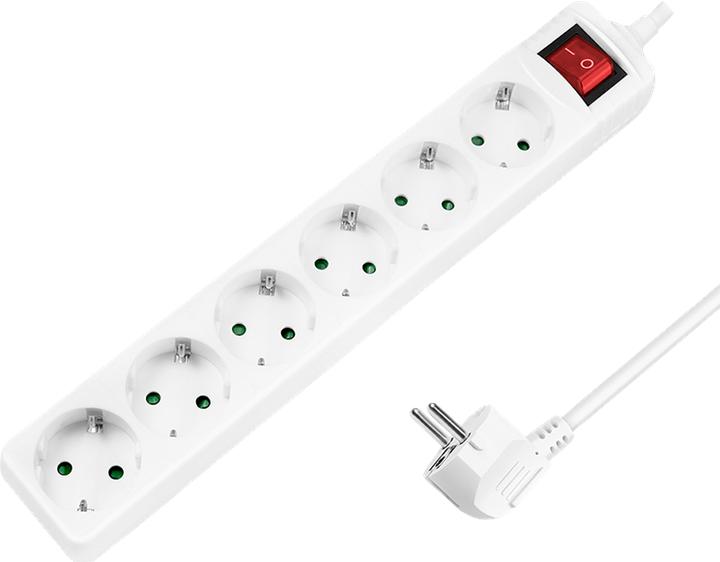 Actual product image LogiLink socket strip (6x, CEE 7/3, 1.50 m)