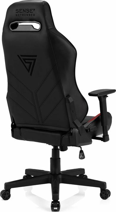 Immagine prodotto Sense Sedia da gioco Sense7 Netrunner Gaming Chair, nero-rosso
