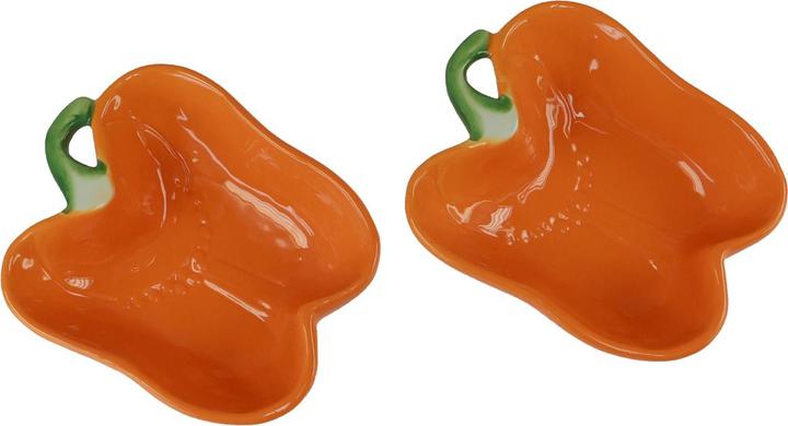 Immagine prodotto Viana Deko Schalen Paprika Optik orange als Tischdekoration Set