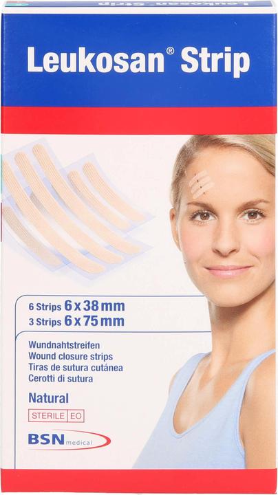 Leukosan Strip Wundnahtstreifen assortiert hautfarben 6x75mm & 6x38mm (9 x)