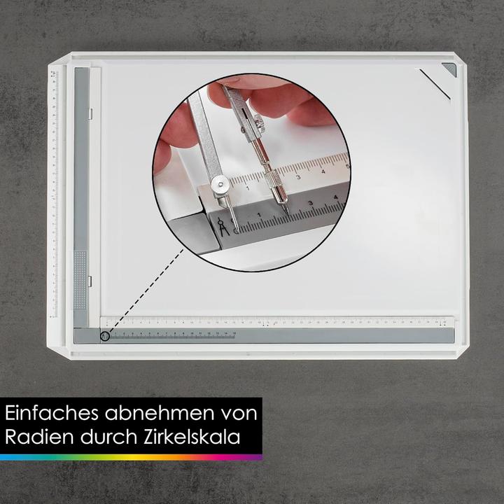 Produktbild OfficeTree Zeichenplatte A3 mit Zubehör-Set (50 x 37 cm)